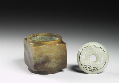 图片[3]-Jade Cong tube, Neolithic period, Qijia system (2200-1600 BCE)-China Archive